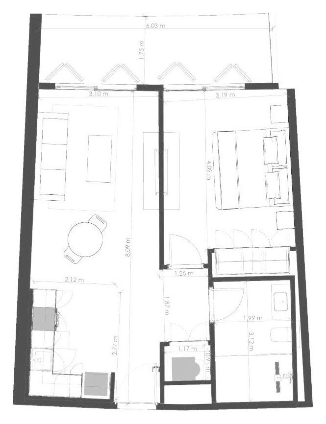 Plano tipología T02