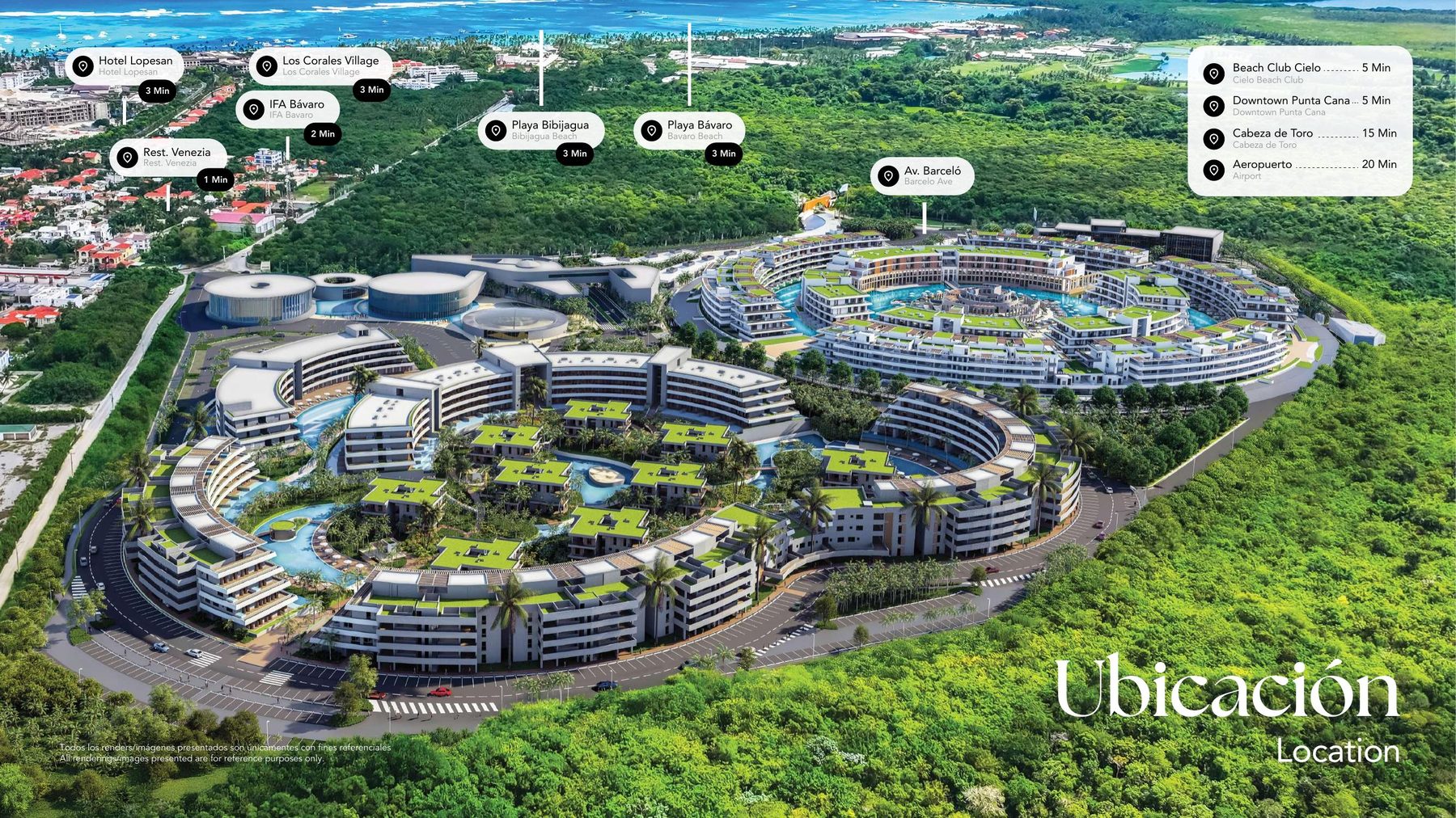 Mapa de ubicación de River Island en Punta Cana
